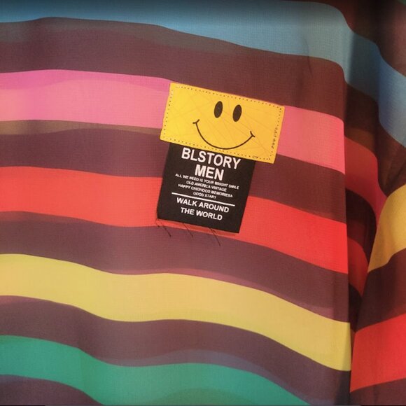 Rainbow Sheer Mesh Tee - Picture 3 of 10